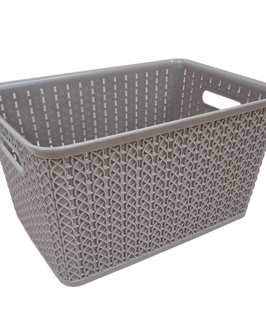 CONTAINER 5 LTS RATTAN SIN TAPA GRIS (OR2705)